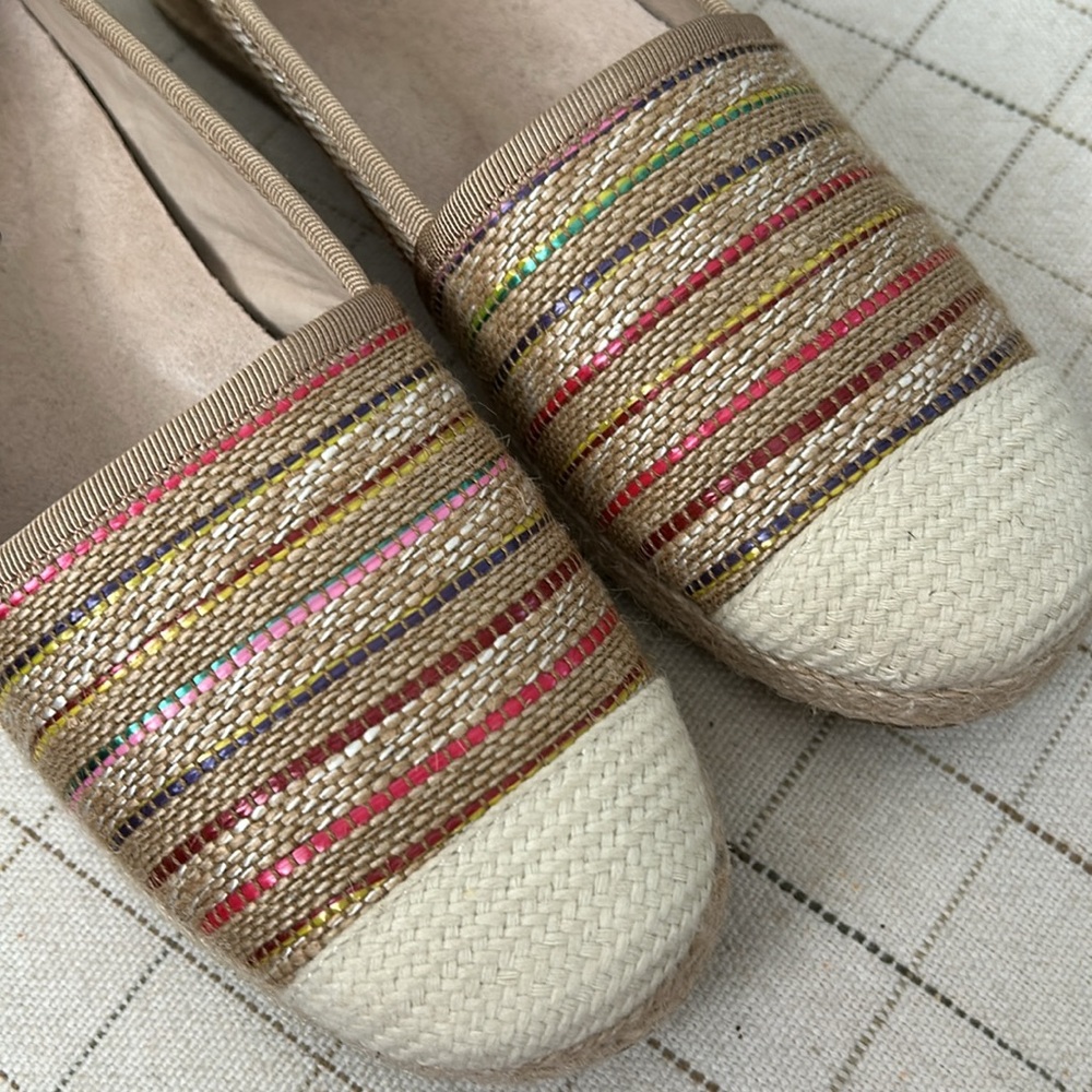 David Tate Women's Striped Espadrille Flats/Size 6M - Picture 6 of 6